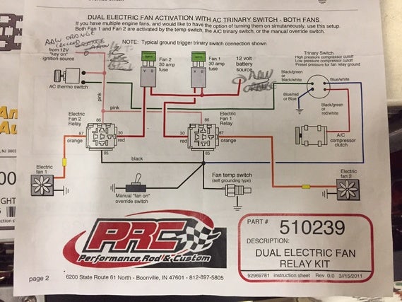 Electric Fans & Trinary; wiring question - TriFive.com, 1955 Chevy 1956